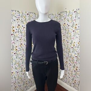 Dazy WMN’s Dark Blue Navy Ribbed Sweater in Size Large